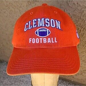 CLEMSON UNIVERSITY TIGERS hat orange adjustable cap 100% cotton Dad Hat NCAA NWT